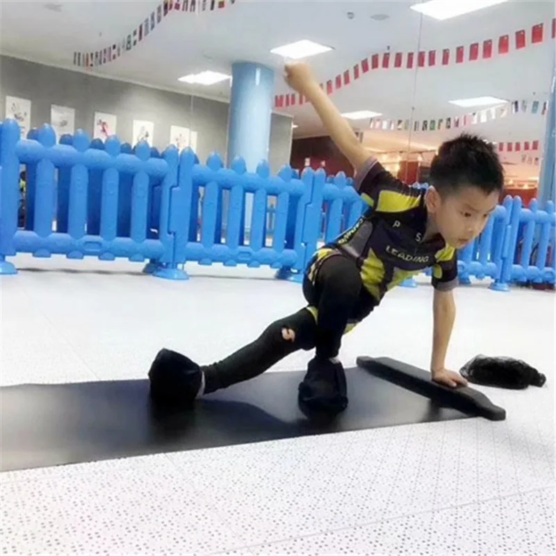 Speed Skating Training Slide Board Kids Adults Roller Skate Balance Trainer Board Indoor Gliding Practice Plate Skateboarding St view 2