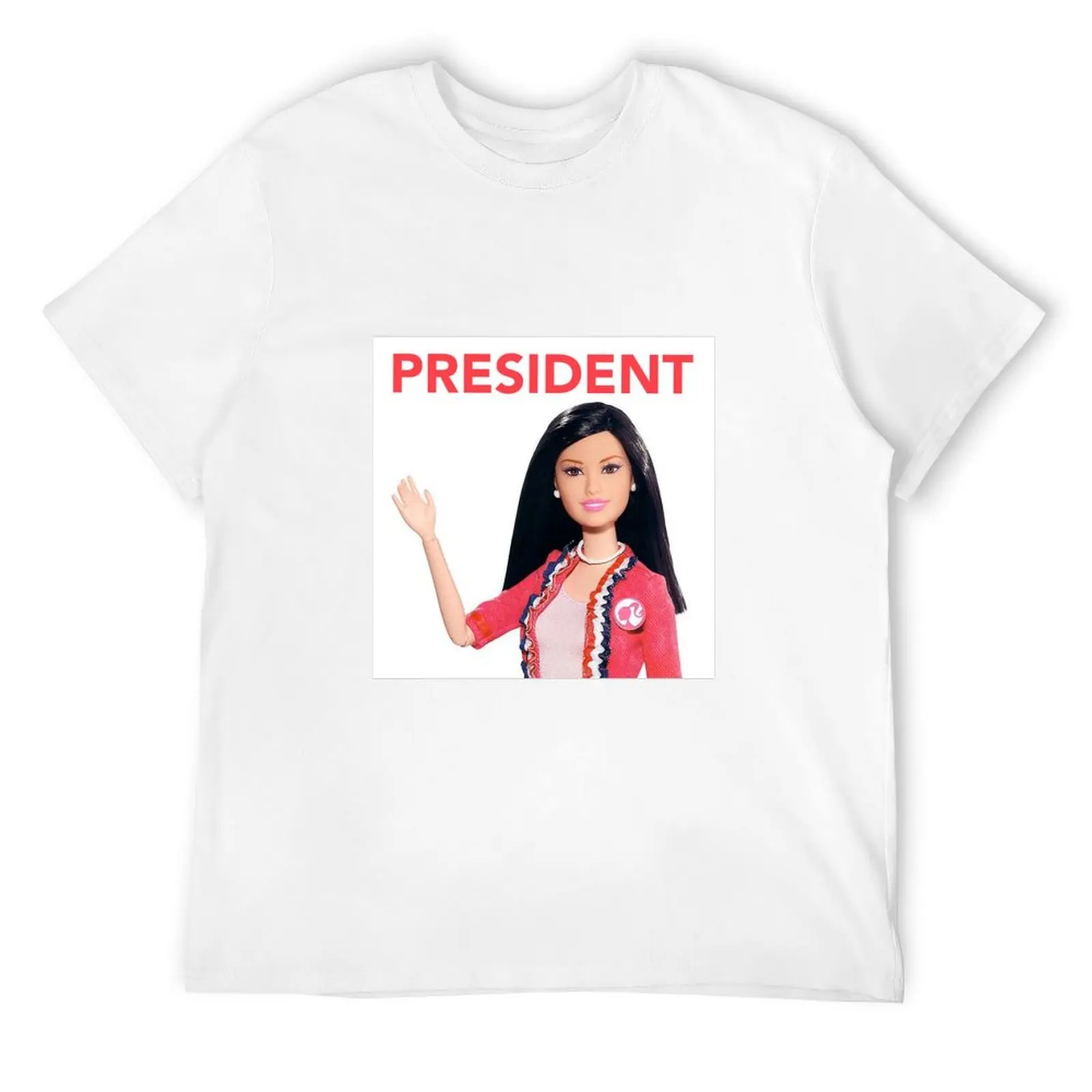 President brunette Barbie doll T-Shirt oversized t shirt blanks clothing for men