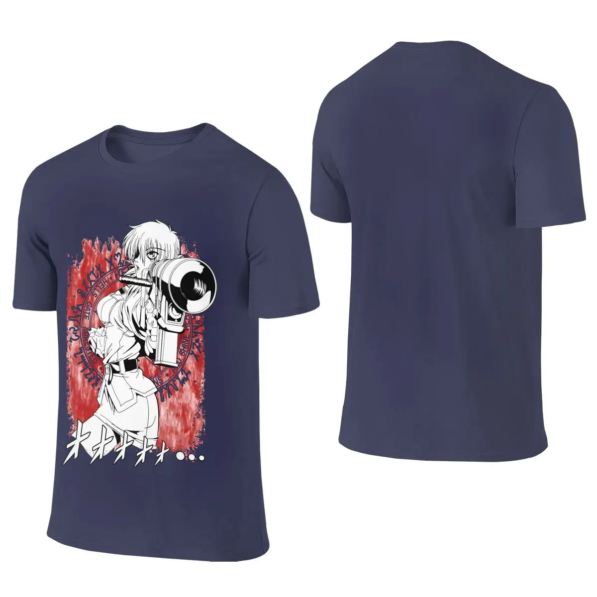 Hellsing Seras Victoria Anime Girl Literary Reversible T-shirt Fresh Girlish Feeling   Tee