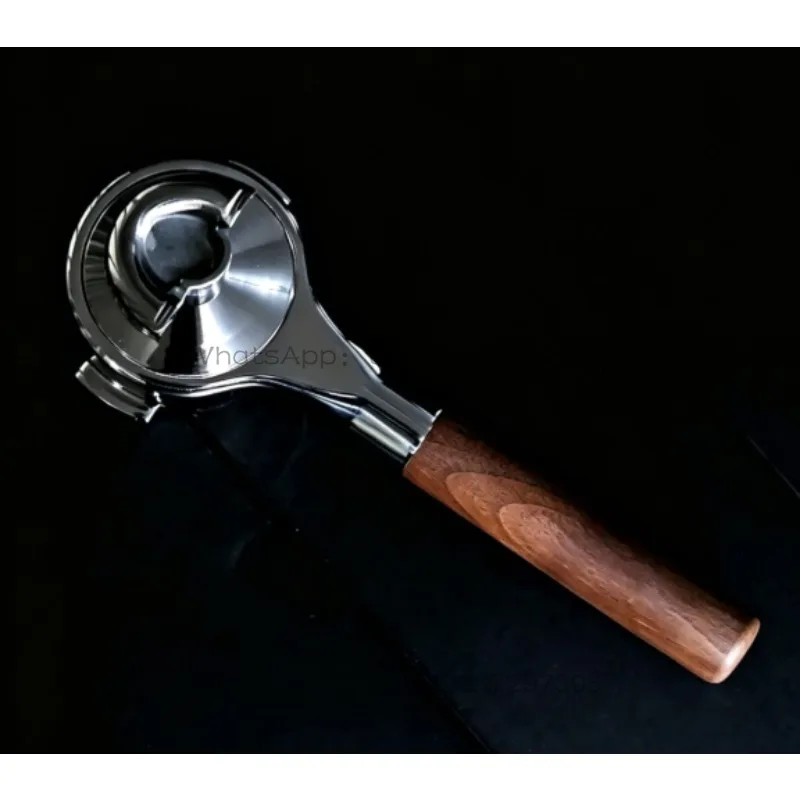 Coffee machine bottomless handle walnut 316 stainless steel