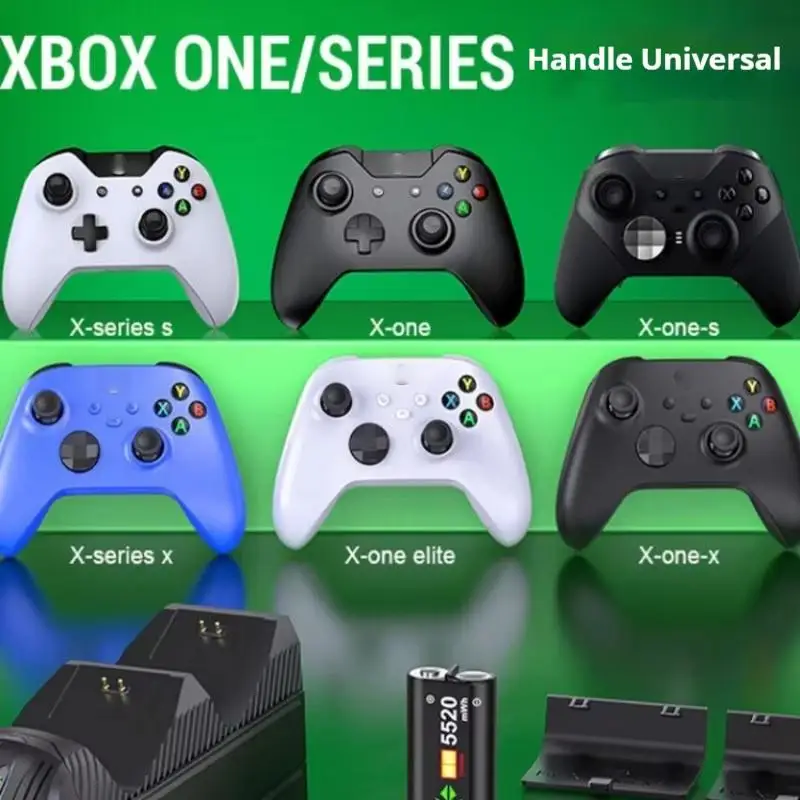 قاعدة وحدة تحكم الألعاب للشحن اللاسلكي Beboncool A100 RGB متوافقة مع Xbox Microsoft Xss Series/Sx/One Elite