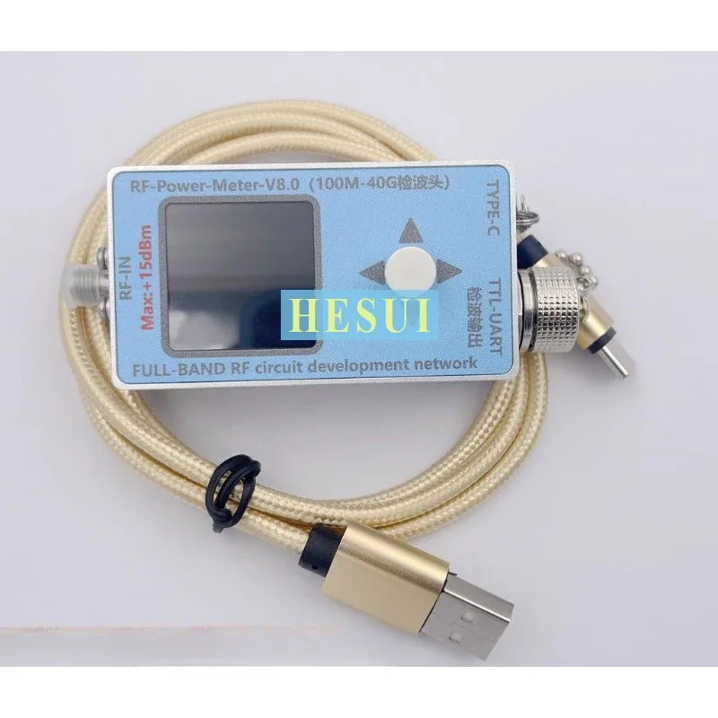 

40GHz detector RF power meter V8.0 ultra wideband microwave TFT display secondary development