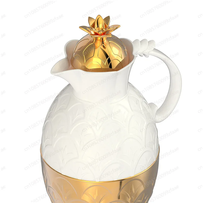 1000ml bule de café árabe suco comercial bebida bule de flores 12 peças