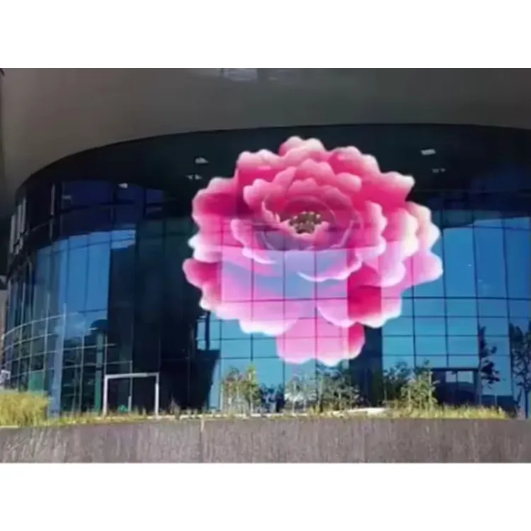 LED P8 haute transparence intérieur Double côtés Flexible Film collant affichage centre commercial plancher fenêtre publicité vidéo mur