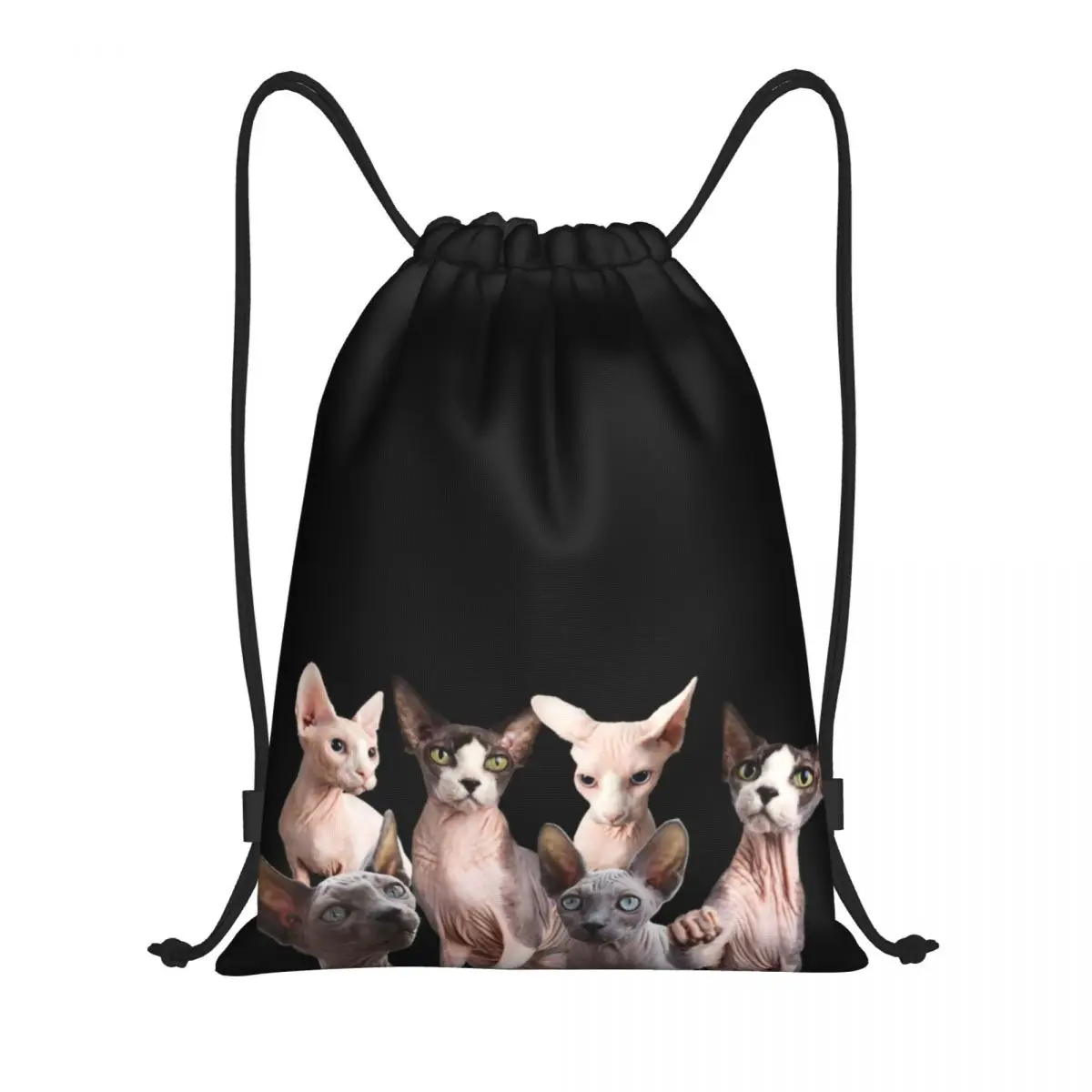 Sphynx Kat Trekkoord Rugzak Sport Gym Tas Voor Mannen Vrouwen Kawaii Kitten Winkelen Sackpack