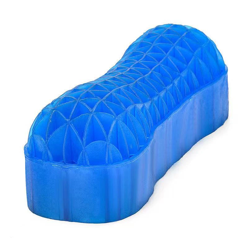 Breathable neck pillow elastic gel pillow TPE silicone cooling pad honeycomb cervical neck protection equipment