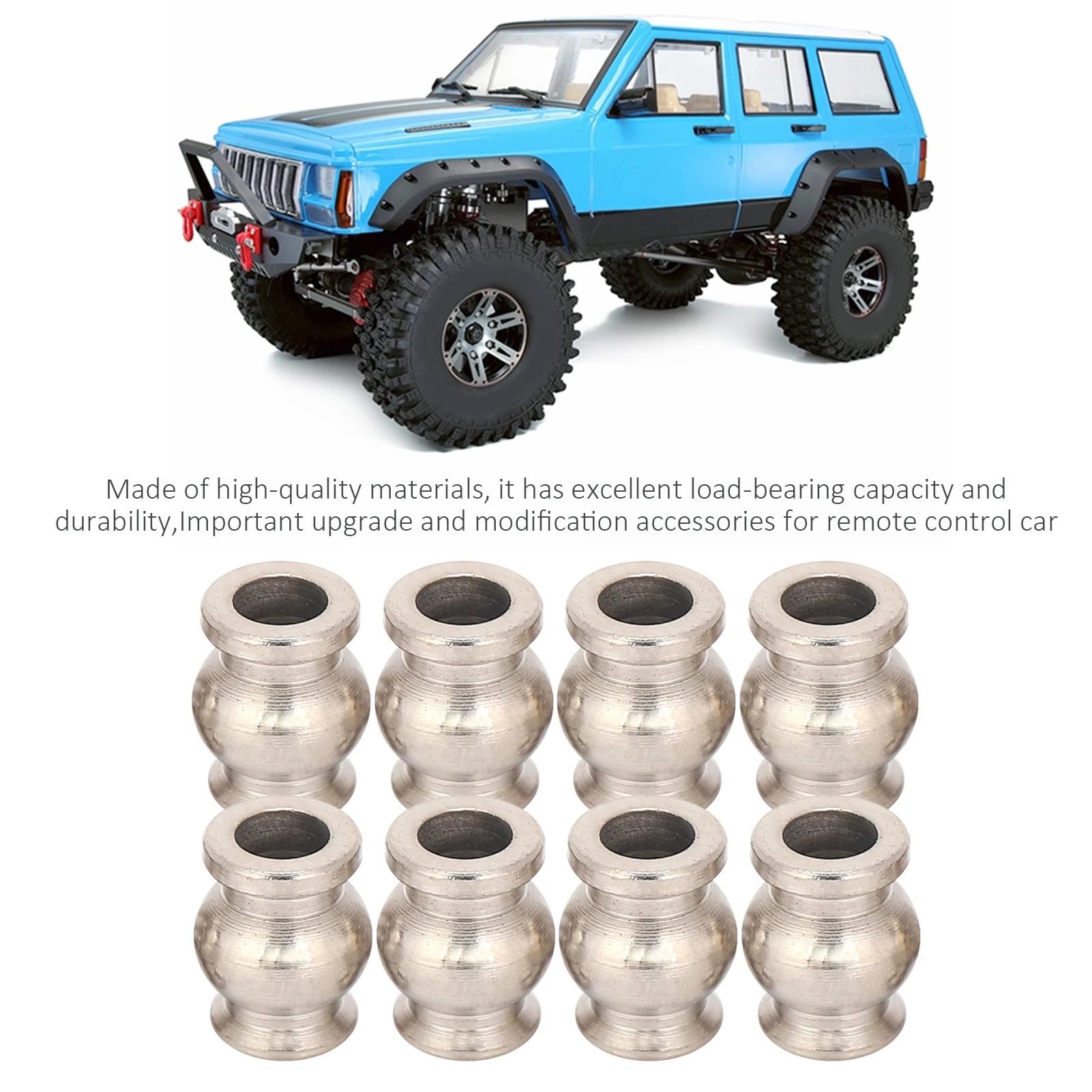 8Pcs RC Shock Absorbers Ball Head for Hpi/Hsp/Losi/Axial/Tamiya/Redcat/Himoto/Kyosho