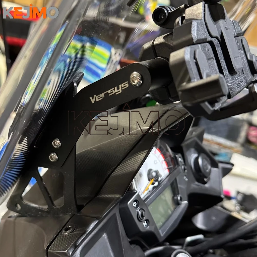 Motorcycle Mobile Phone Holder Rechargeable Navigation Stand FOR KAWASAKI VERSYS 650 Versys KLE 650 KLE650 2015-2021 2024 2023
