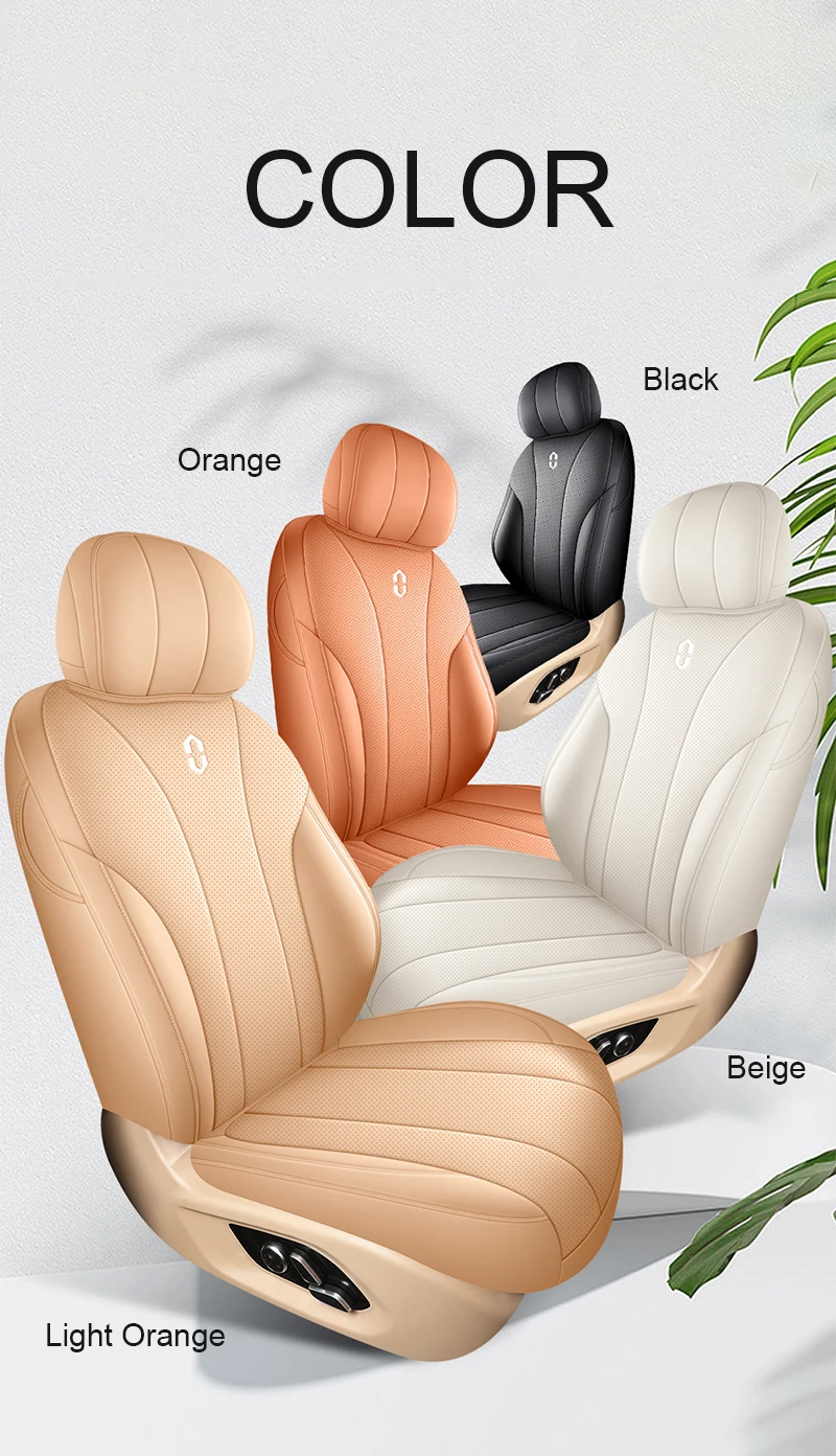Maßgefertigte Auto-Zubehörteile Sitzbezüge Komplettset Kunstleder Speziell für Aito M7 2022-2024 für Huawei AITO M7 5 6 Sitze – Detail 9