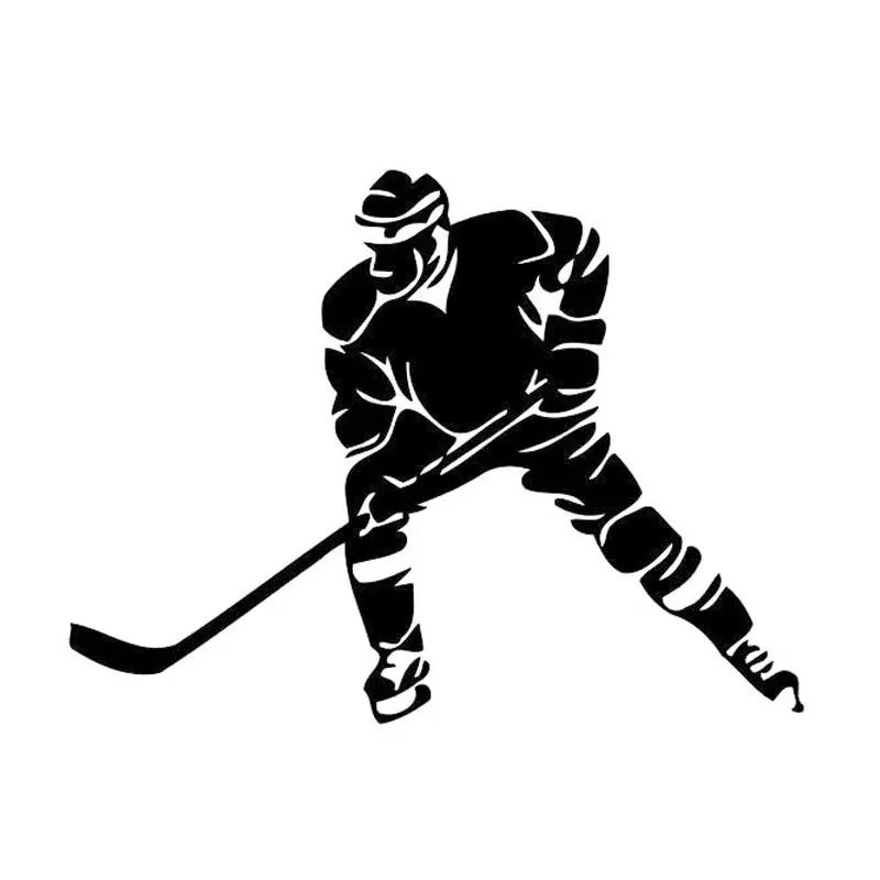 

Car Stickers Hockey Sports Fashion PVC Car Decoration Accessories Stickers Creative Waterproof Sunscreen Black/white,14cm*10cm