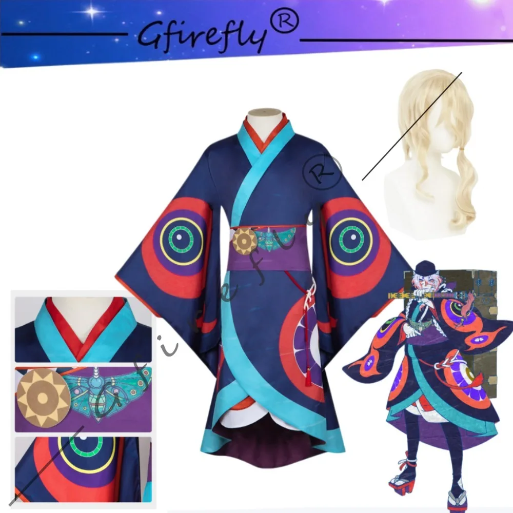 

Medicine Seller Cosplay Costume with Obi Belt Wig Set Adult Unisex Halloween Comic Con Carnival Stage Performance Outfit