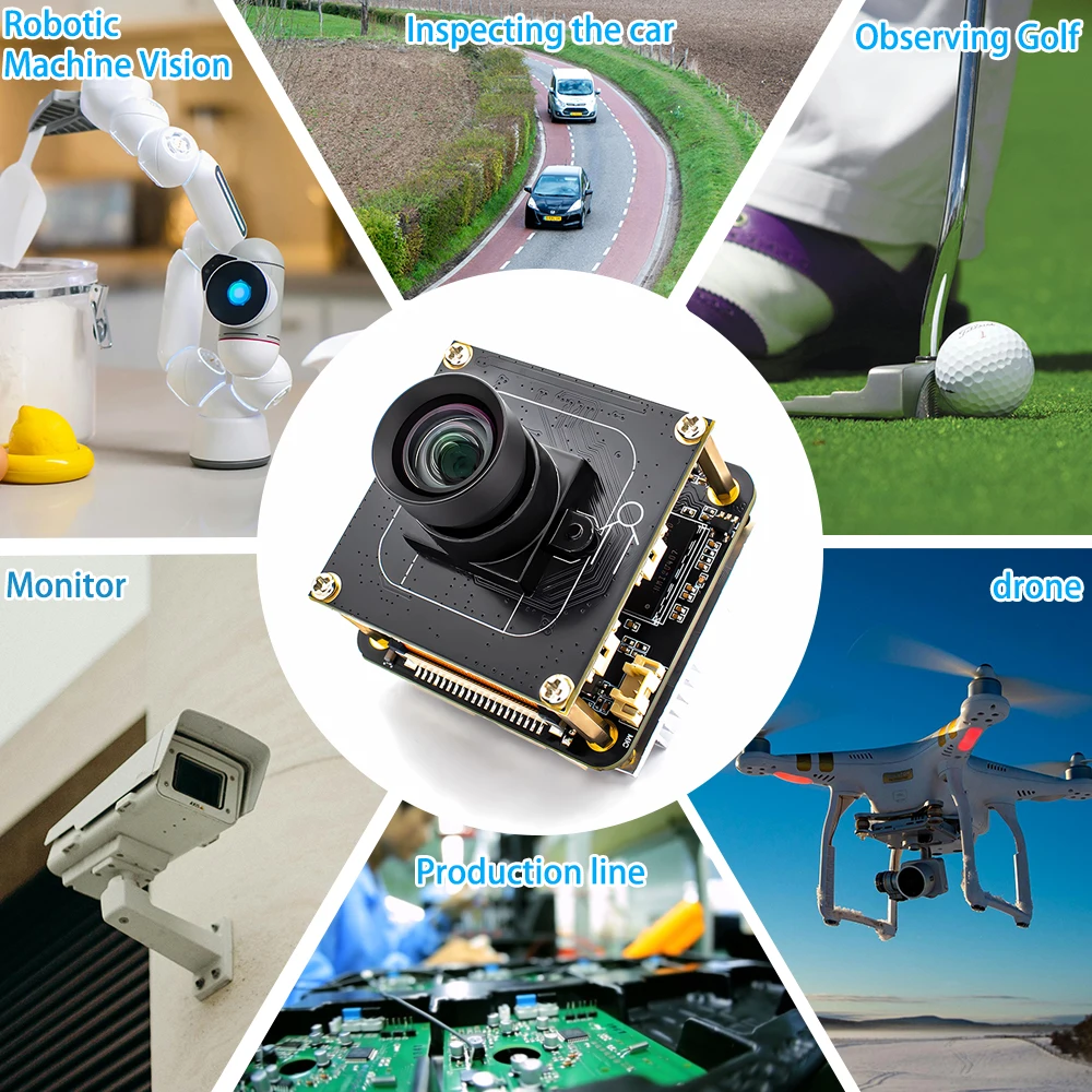 5MP 60FPS Global Shutter IP Camera Module IMX568 1/1.8