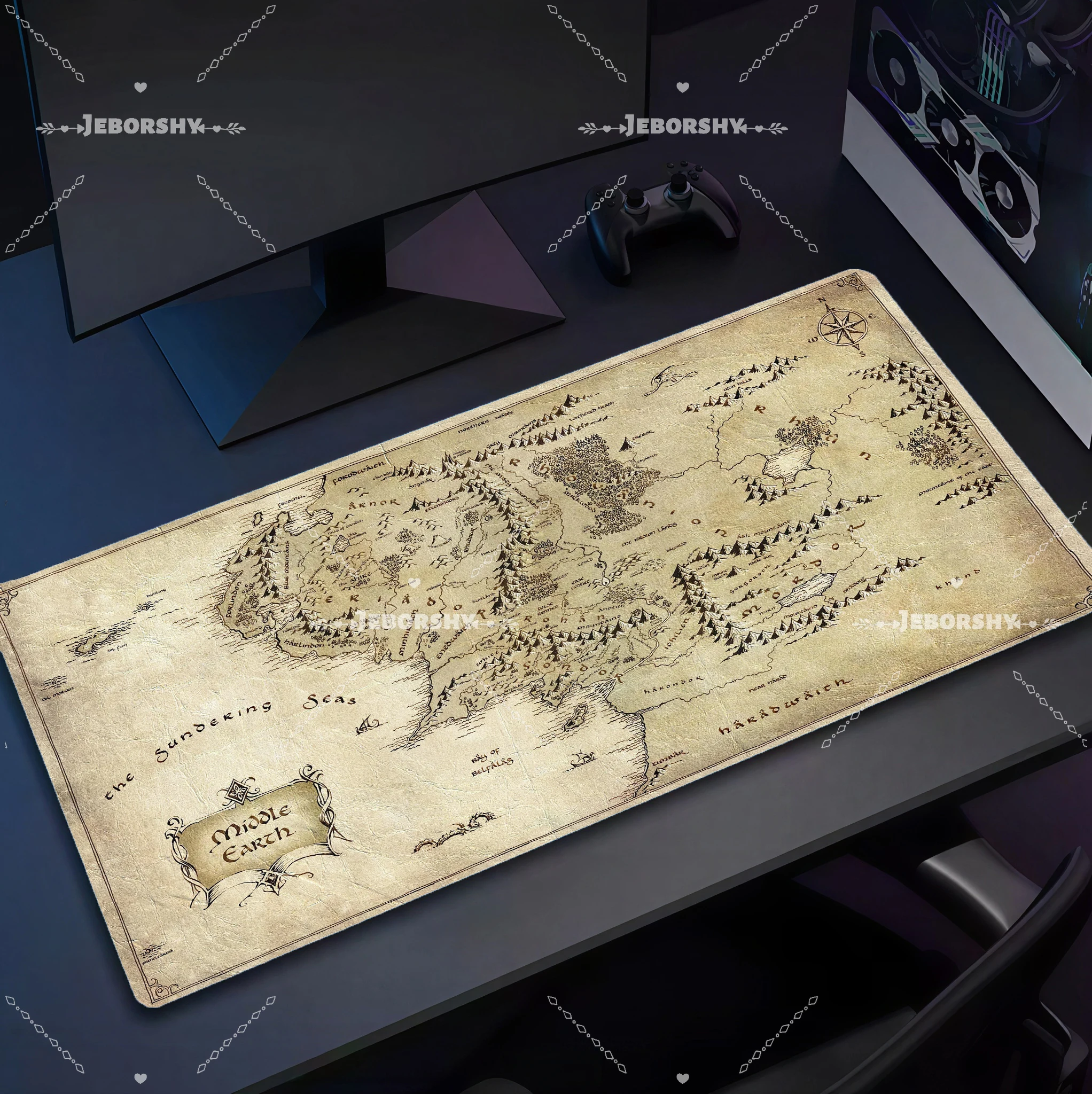 

T-The Lord Gaming Mouse Padof the Rings 90x40cm Computer Mousepad Desk Mat PC Anime Carpet Keyboard Gamer Accessories Table Pad