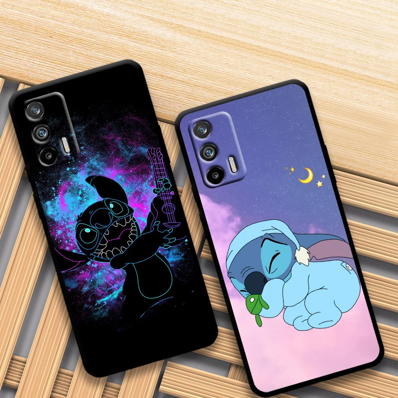 Lilo And Stitch For OPPO Find X5 X3 X2 Neo Lite Reno 9 8 7 7Z 7SE 6 5 Pro 4G 5G Silicone Black Phone Case Coque Capa Fundas