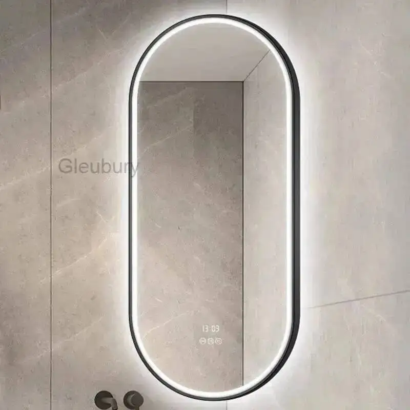 Mirror Lights Round Mirroring Acrylic Makeup Large Full Body Mirrors Long Backlight Length Espejos Bathroom Wall Lighting Big