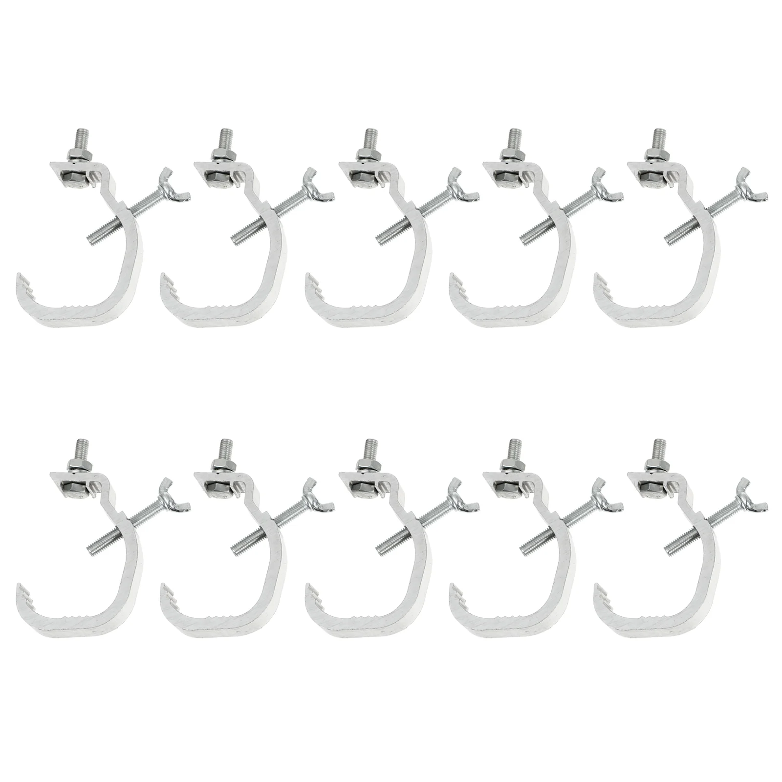 

10 Pcs Heavy Duty Hooks Stage Light Lamp Accessories Hanging LED Silver Ceiling Work