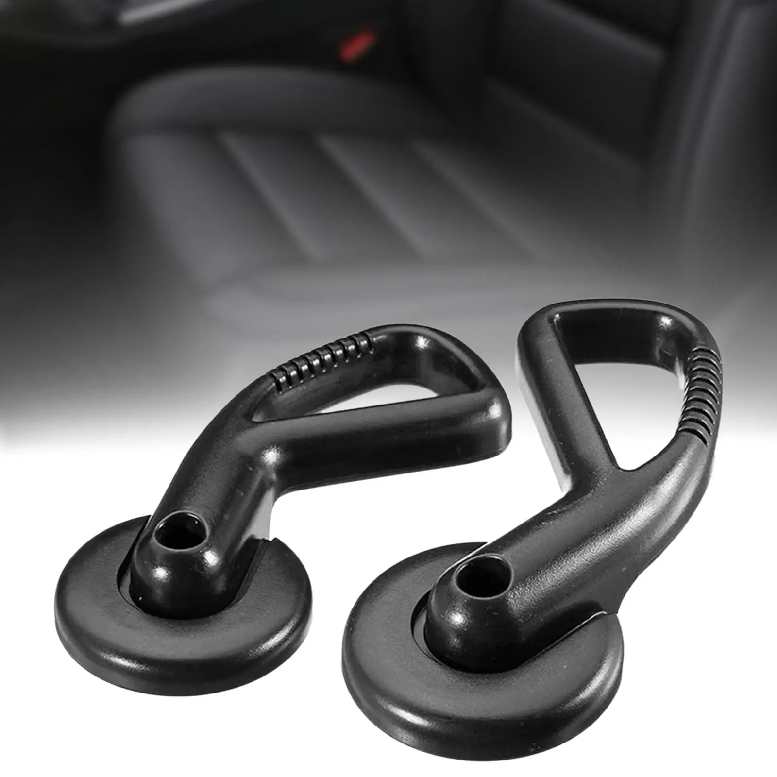 

2 Pieces Auto Seat Handle Adjuster Knob Lever 9638799977 Left Right 890586 Black