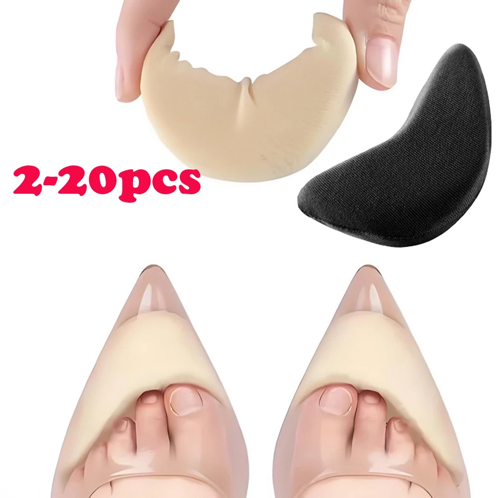 

2-20 шт., мягкая заглушка для пальцев ног, женская обувь на высоком каблуке, облегчение боли, подушка для обуви, подушка для ладони, передний наполнитель, губка, подушечка для передней части стопы, стельки