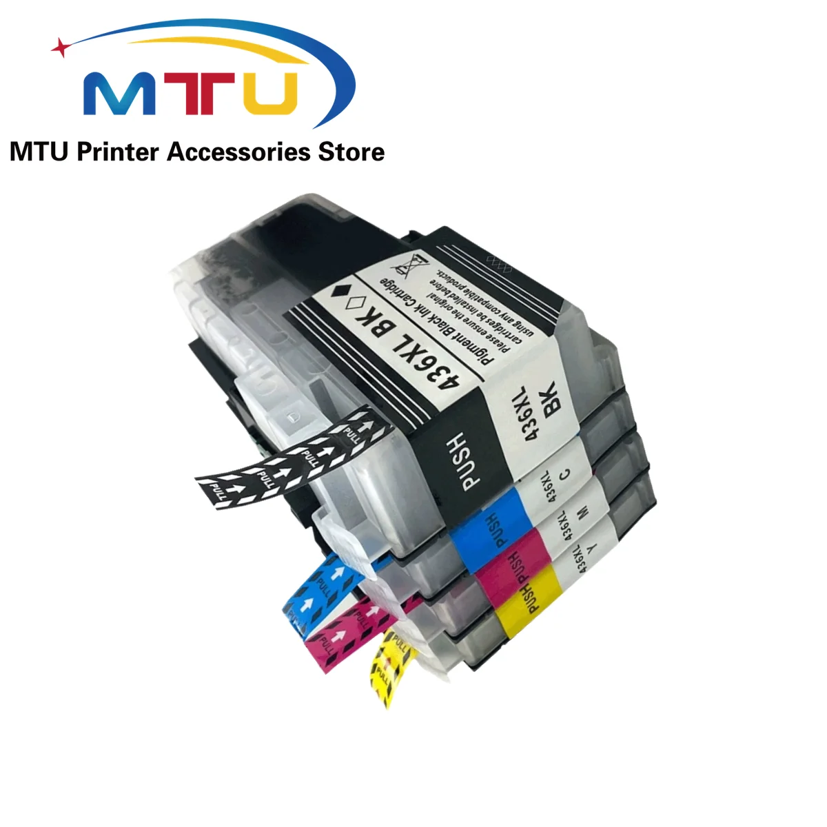 

1Set LC436XL LC436 Ink Cartridge for Brother MFC-J4340DW J4440DW J4540DW J5855DW J6555DW J6957