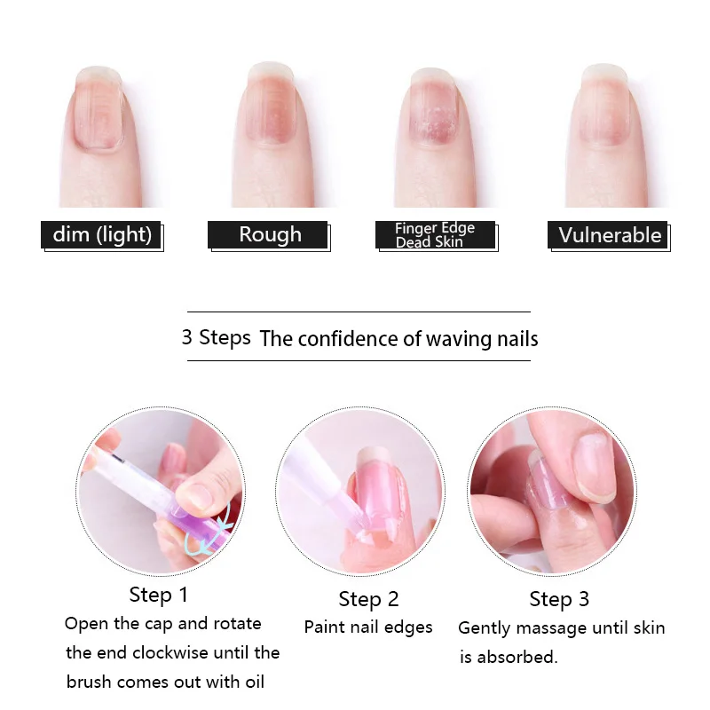 Nail Nutrition Oil Pen Protects Nails Strengthens Thin Nails To Protect Cuticles And Prevent Inflammation