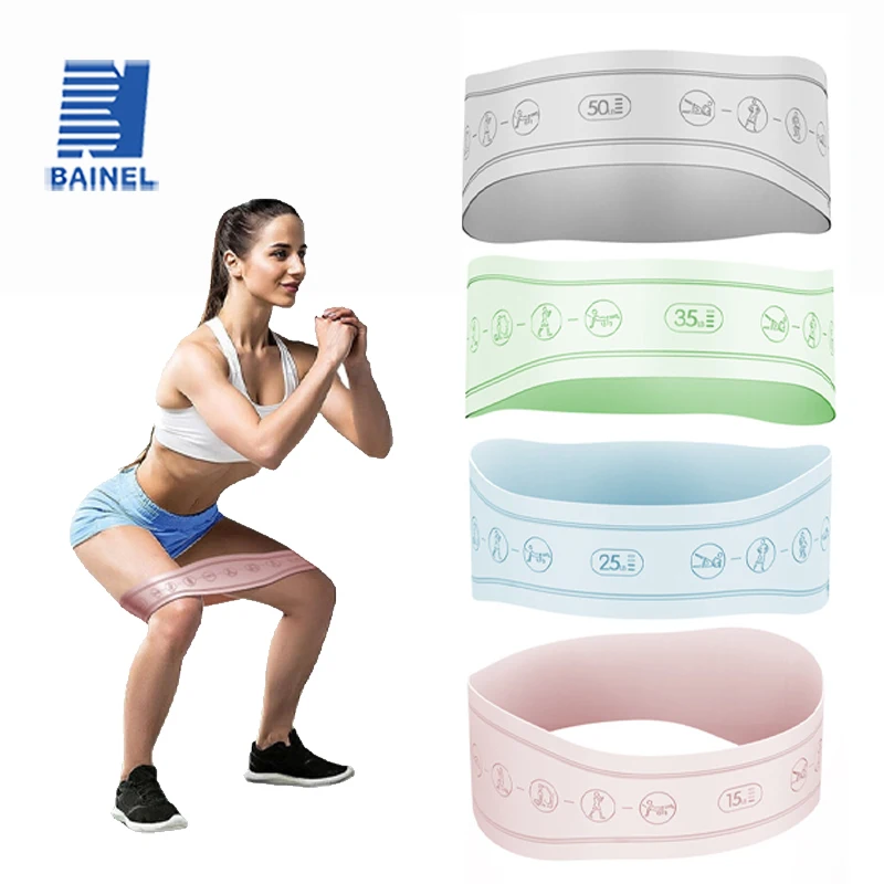 

Силиконовые эспандеры с 4 уровнями сопротивления, петли для тренировок, эластичные ленты для тренажерного зала, йоги, 15/25/35/50 фунтов