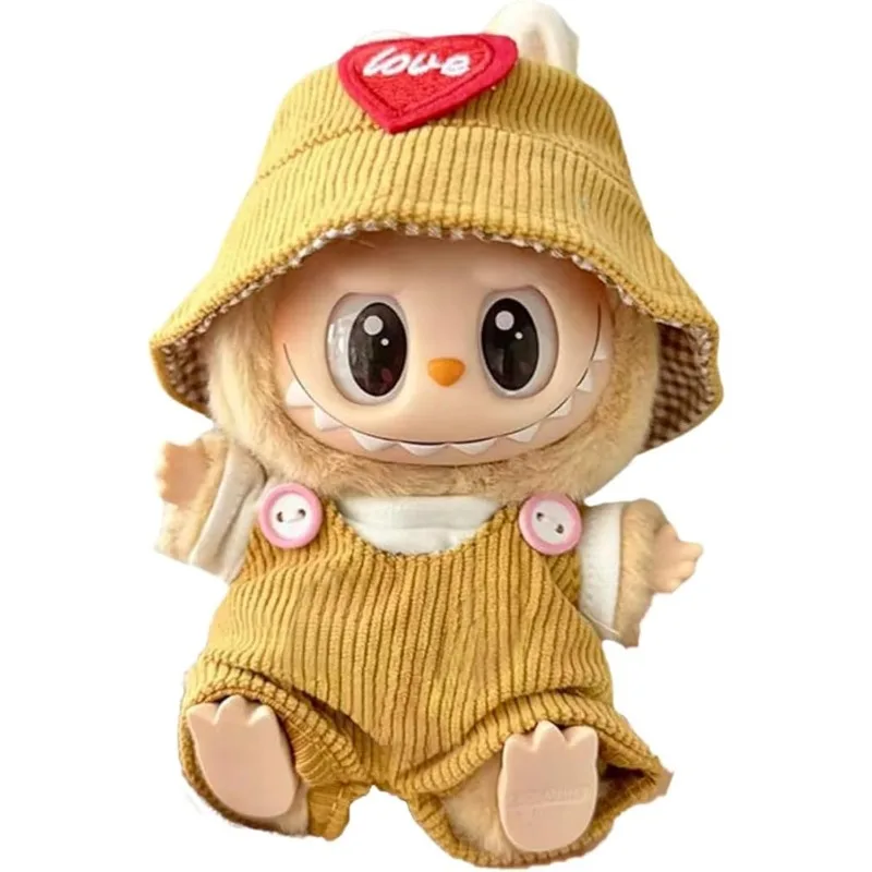 เสื้อผ้า Labubu สําหรับตุ๊กตา,ชุดเครื่องแต่งกายสําหรับอุปกรณ์เสริม Labubu,เสื้อผ้าสําหรับนั่ง Labubu ทําจากผ้าฝ้ายผสม (ไม่มีตุ๊กตา)