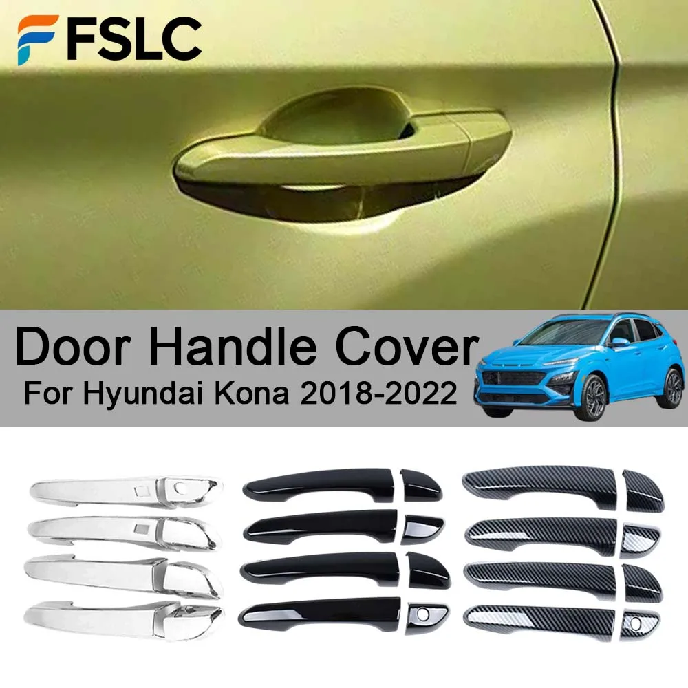 

Cars Accessories Door Handle Cover For Hyundai Kona 2018-2022 Car Decoration Exterior Styling Upgrade Modify A Car