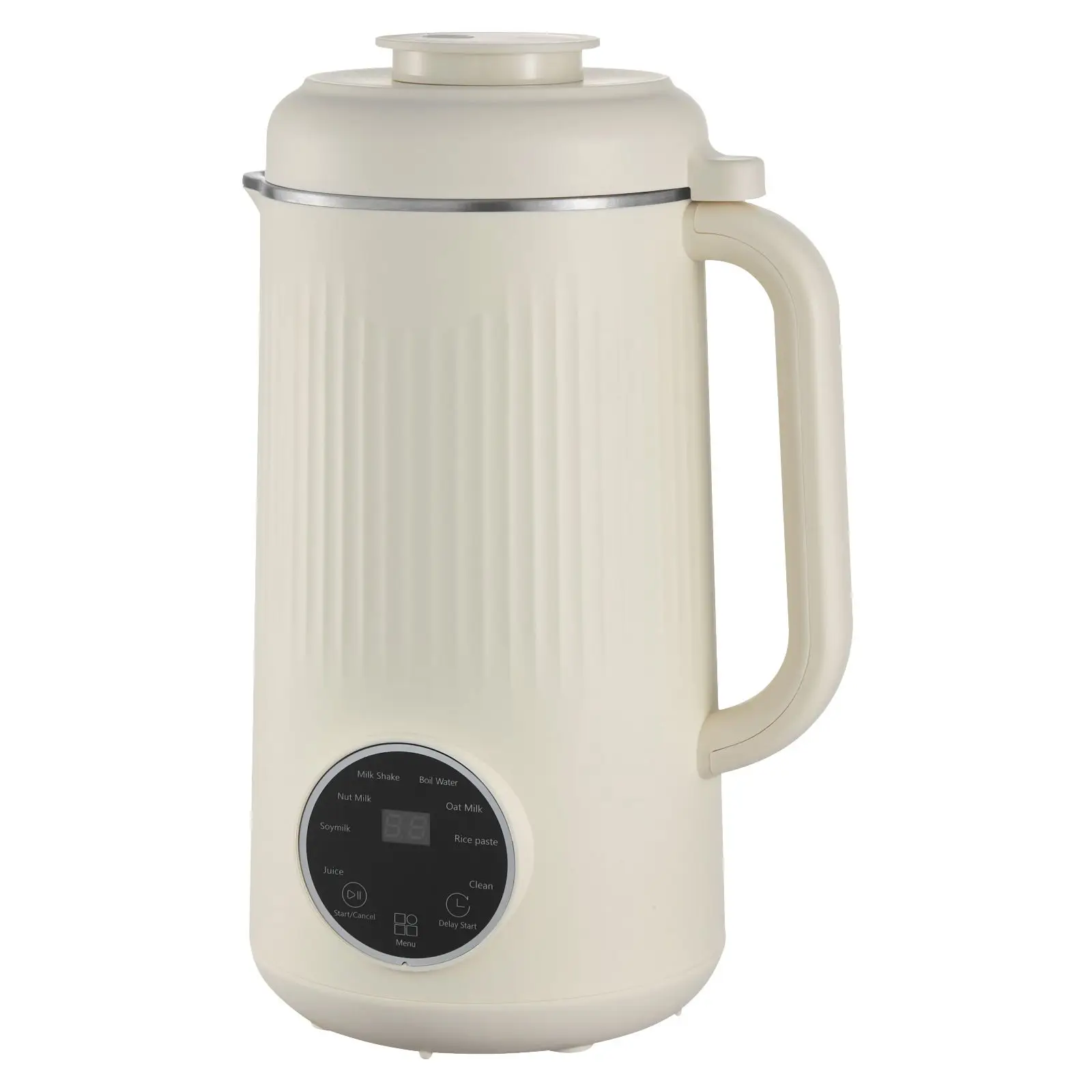 8-in-1 Nut Milk Maker, 41 oz Soy Milk Maker Machine with 10 Blades, for Homemade Oat, Nut, Soy, Juice, Milkshake, Rice Cereal, Plant-Based Beverages with Self-Cleaning, Boil Water, 12-Hour Delay