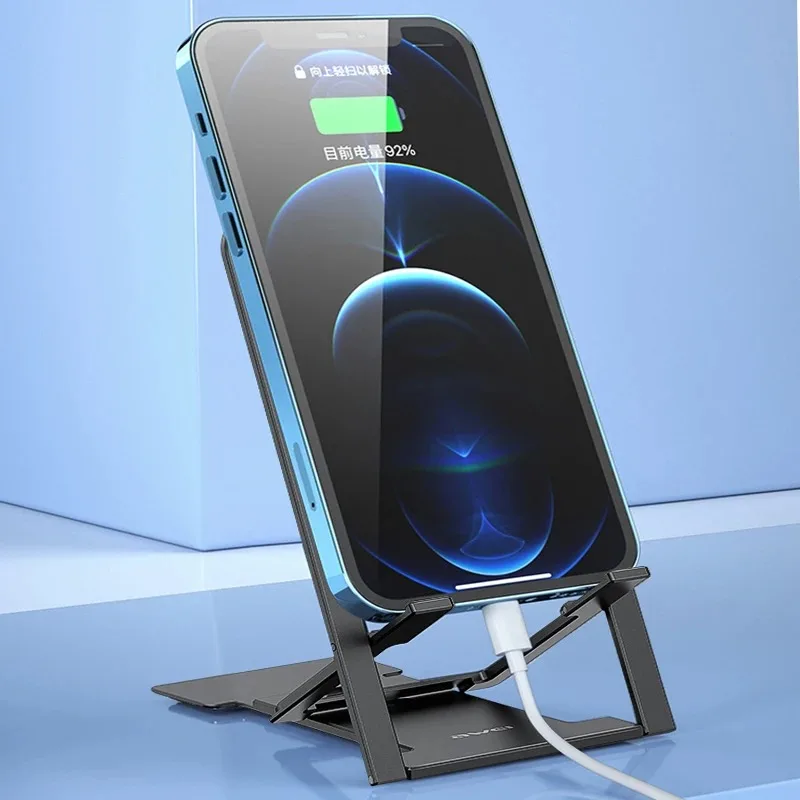 Foldable Tablet Mobile Phone Desktop Phone Stand Mini Universal Adjustable Stand for iPhone Samsung Desk Holder