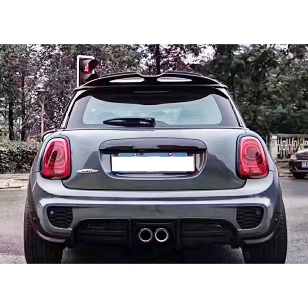 Becquet de toit arrière en Fiber de carbone, ailes supérieures, décoration de voiture pour BMW Mini F55 F56 Cooper FRP, accessoires de voiture