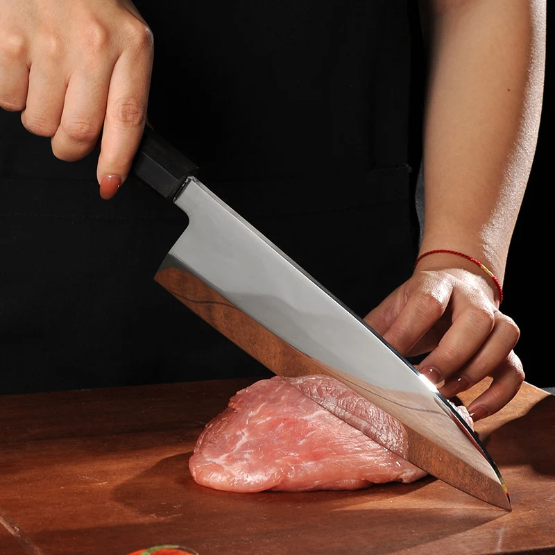 

8.3 Inch Deba Knife Single-edged Mirror Polishing Blade Slicing Cleaver Chopper Japanese Kitchen Knife Fish Meat Poultry Tools