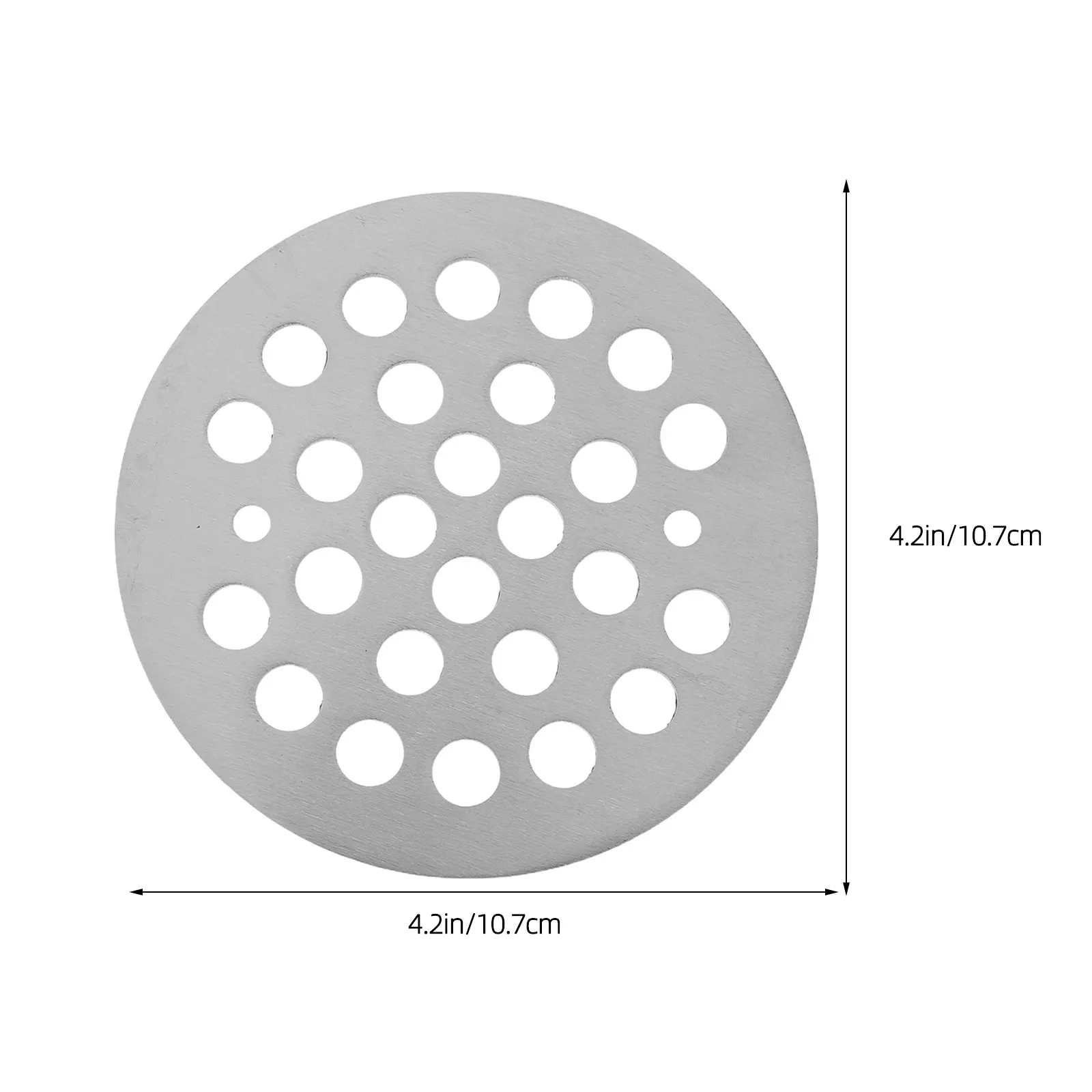 Stainless Steel Round Floor Drain Cover 4.21inch Anti Blocking Shower Hair Drain Catcher Bathroom Kitchen Sink Strainer Grate