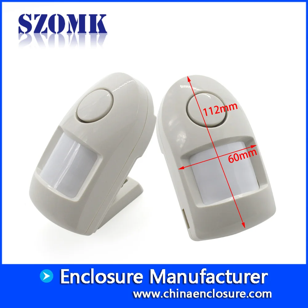 1Pcs 112*60*40mm Intelligent Wireless PIR Motion Plastic Box for Electronics Project PCB Enclosure for Security Alarm System