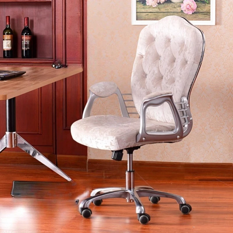 ‌Ergonomic Office Chair, Height Adjustable Swivel Seat, Smooth Rolling PU Leather, Executive Desk Chair with Lumbar Armrest