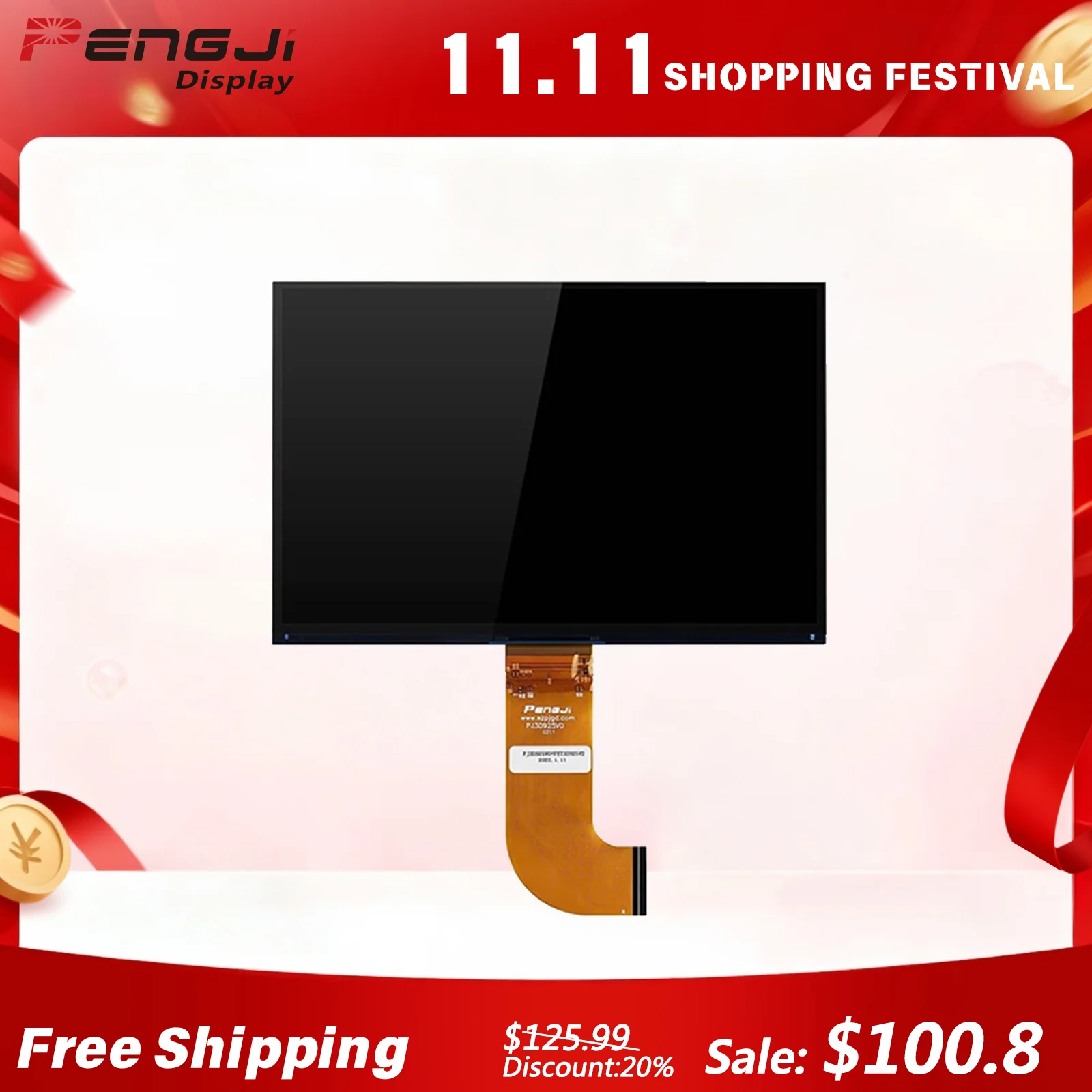 9.25 Inch Mono LCD Screen Replacement for Anycubic Photon Mono X 6K/M3 Plus 3D Printer Accessories PJ3D925V4