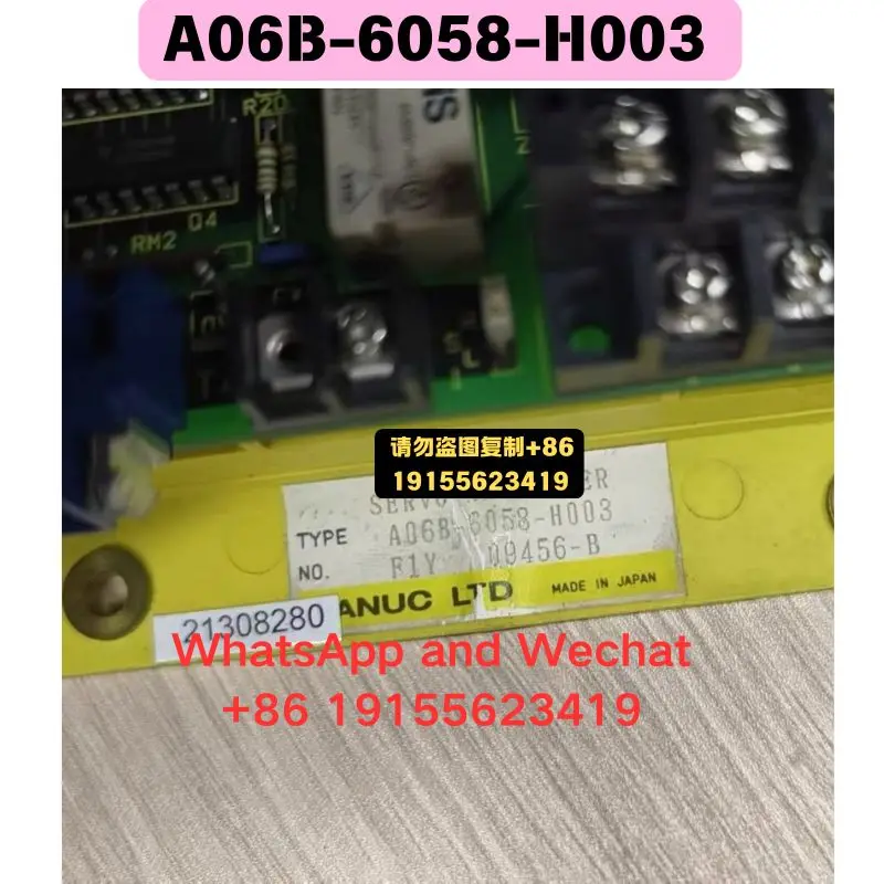 Used OEM disassembled parts A06B-6058-H003 Control board Functional test OK Quick delivery