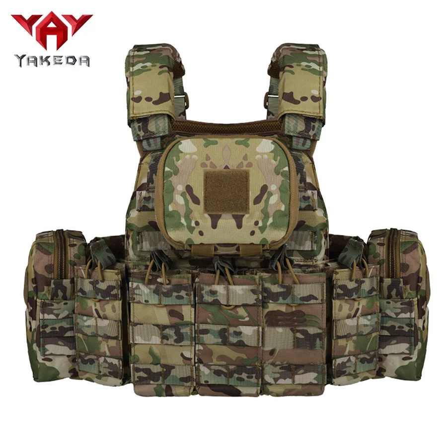 YAKEDA   Five piece equipment bag training vest, detachable and expandable, waterproof, wear-resistant and tear resistant