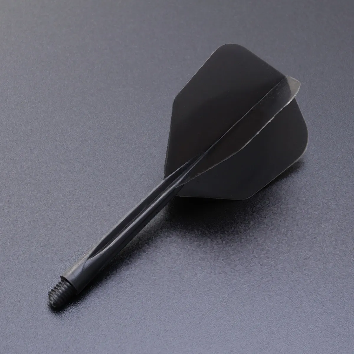4Pcs Dart Tail Wings Plastic Fine Thread Flights Transparent Black for Indoor Outdoor Dart Accessories Supplies
