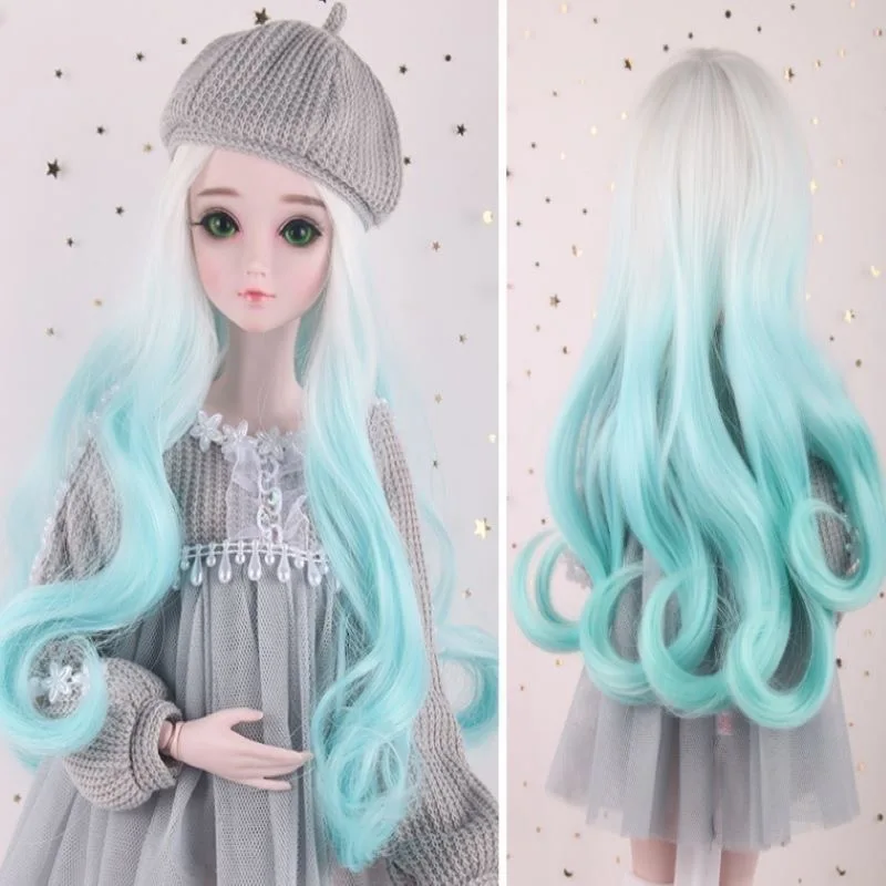 Fashion 1/3 BJD Wig, Fit Doll Head Circumference 22-24CM, Pink Gradient  Curls Free Shipping