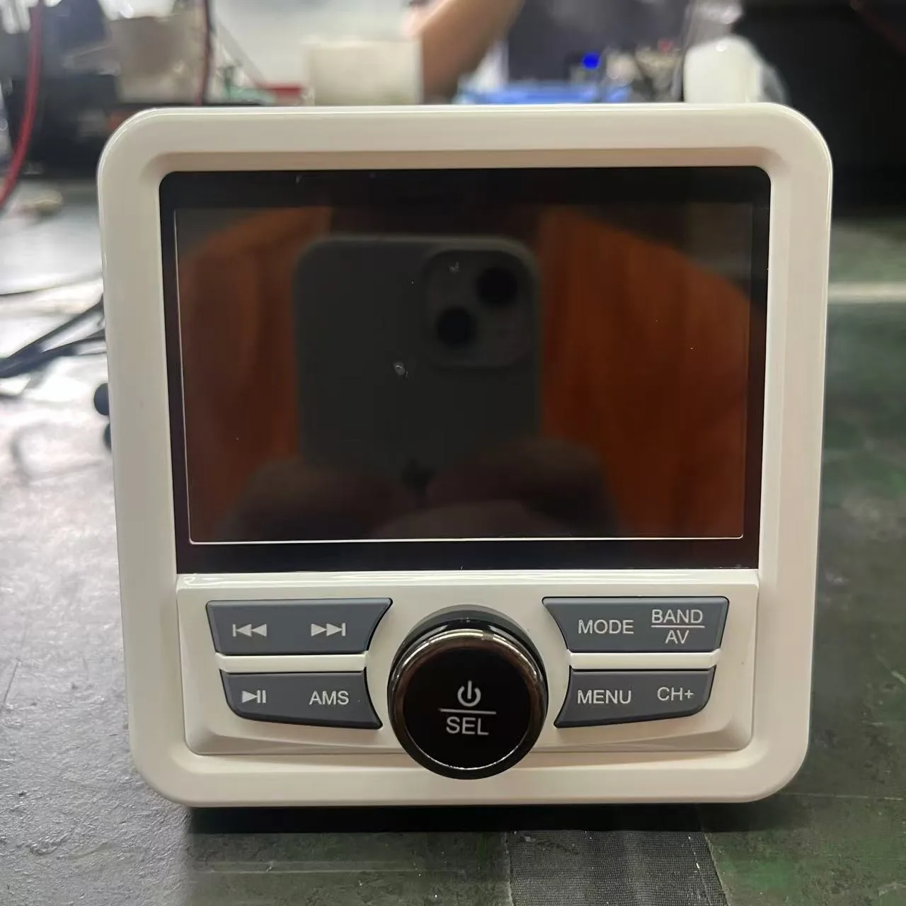 Waterproof Bluetooth MP5 Player, Dustproof Speaker with FM Radio for Boat Car Motorcycle Sauna