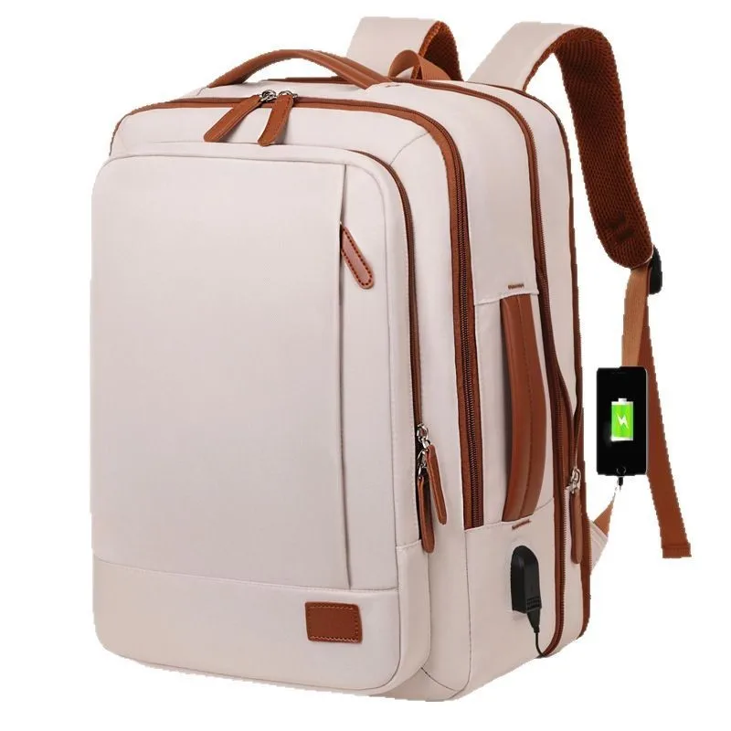 

New large-capacity expandable business computer bag multi-compartment multi-function portable leisure backpack wholesale