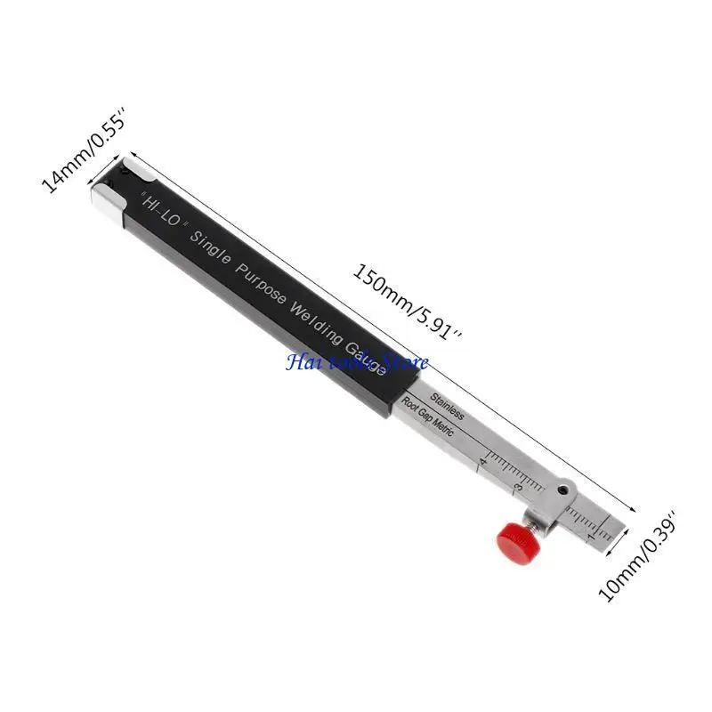 X37E 6-inch Internal Hi-Lo Gage Single Purpose Welding Gauge Determine Rootweld Spacing In Inch Stainless Steel Durable