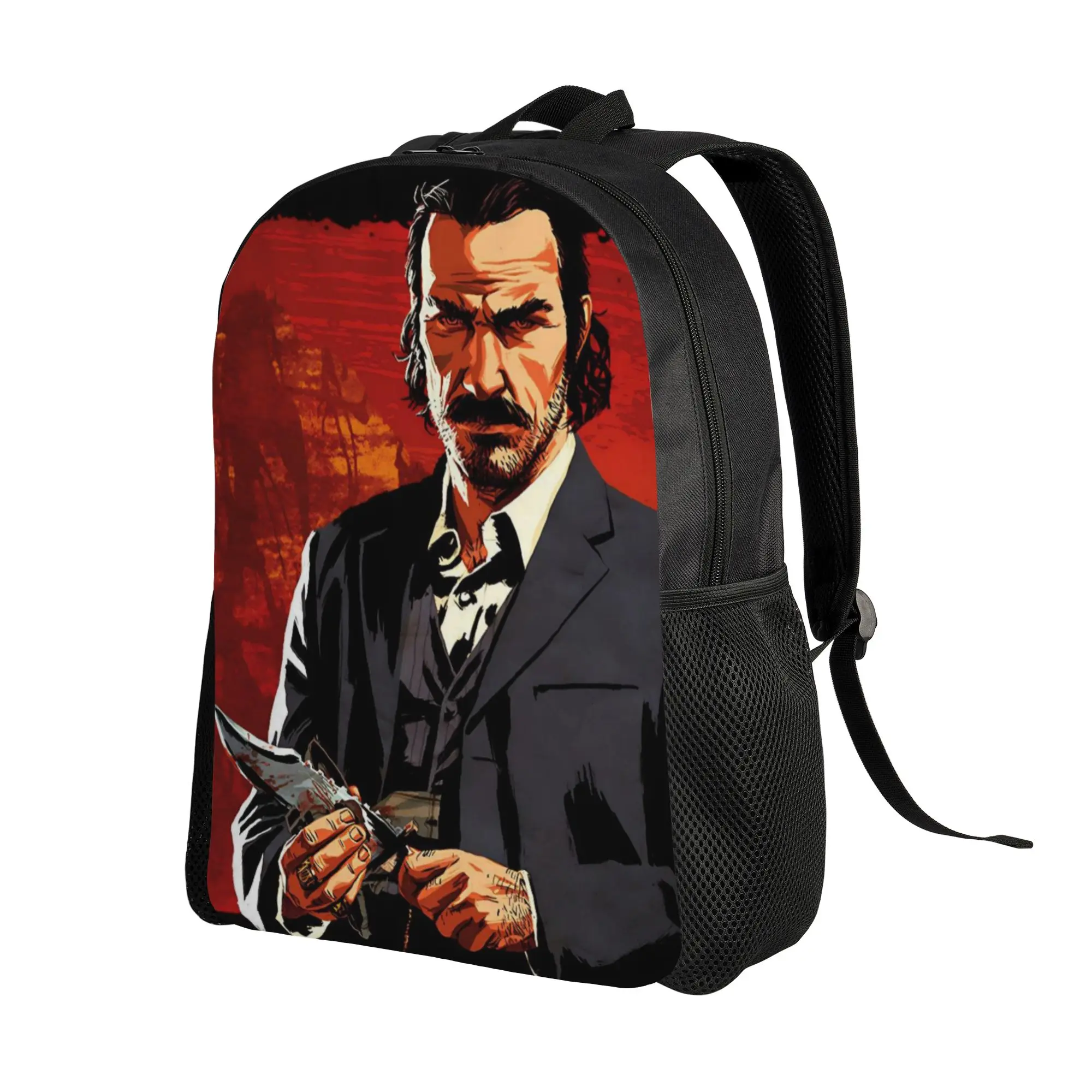Red Dead Redemptions Fashion Backpack Outdoor High School Work Dutch Daypack for Men Women College Canvas Bags