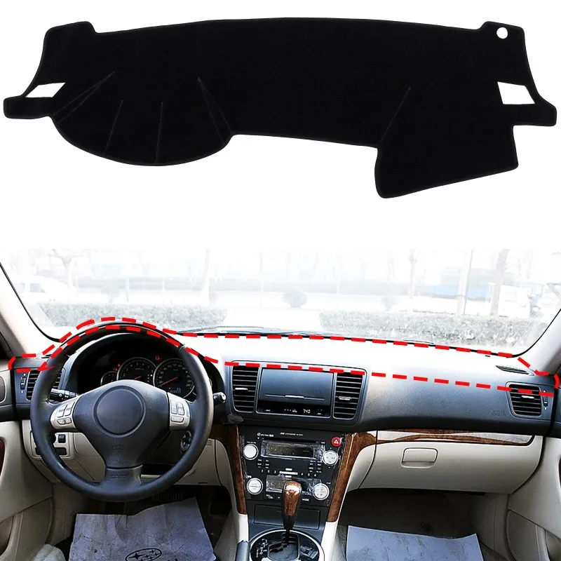 ل 2004 2005 2006 2007 2008 2009 سوبارو Outback اليسار الببتيد لوحة القيادة ظلة الشمس حماية حصيرة وسادة اكسسوارات السيارات