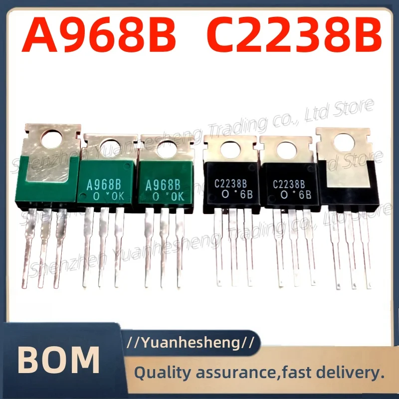 

10 pz = 5 paia/lotto Original and brand new 2 sa968b/2 sc2238b/A968/C2238 TO-220 tubo audio