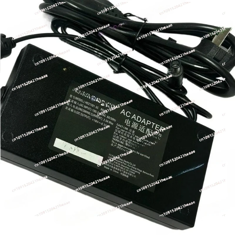 Suitable for 1201-3C Power Adapter 19V 6.32A, 7.4 * 5.0mm /Monitor 19V6.32A Large mouth with needle 7.4 * 5.0mm
