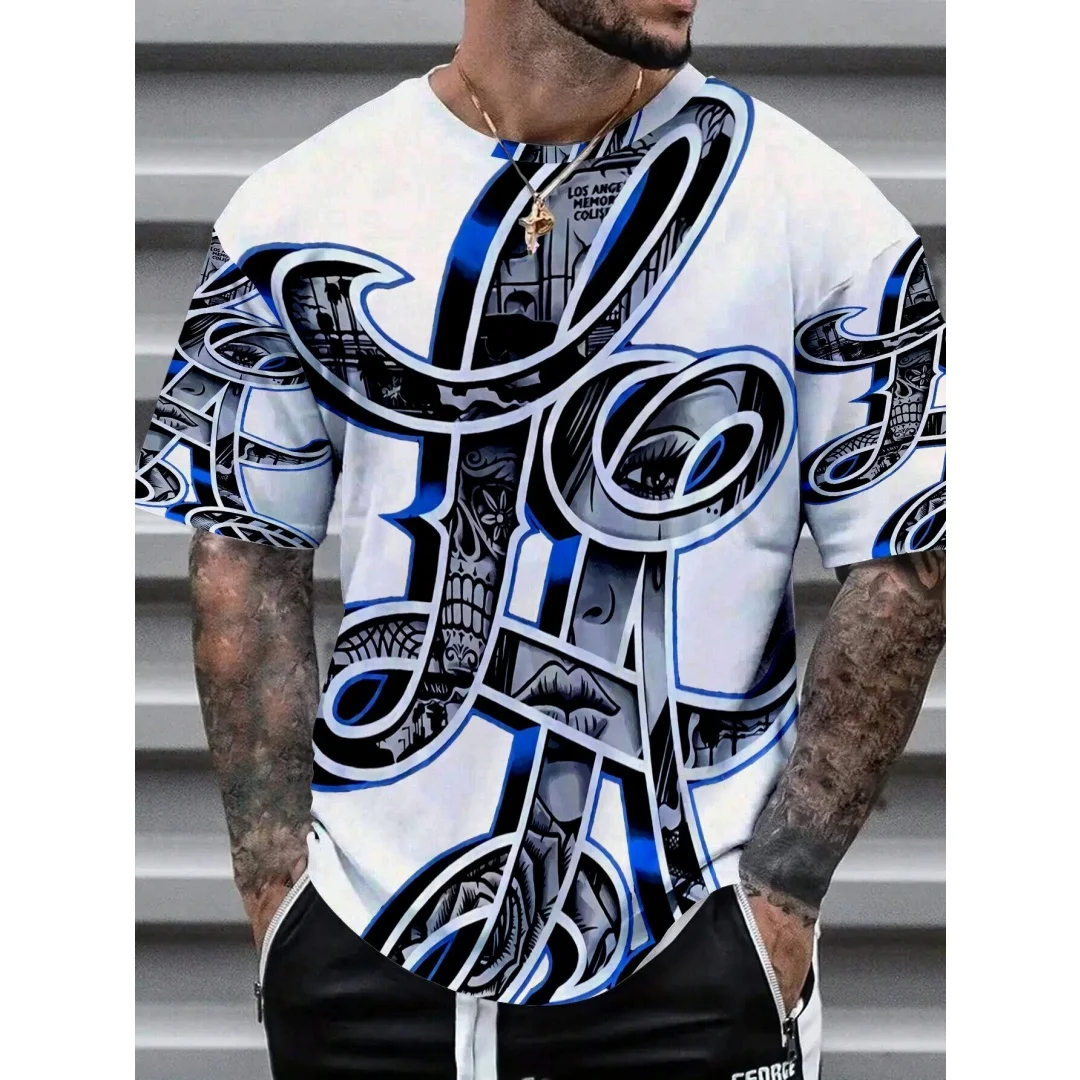 

Trendy and Cool Multi Theme Personalized Printed Casual Men's T-Shirt Versatile Top Fashionable Mecha Retro Creative Funny
