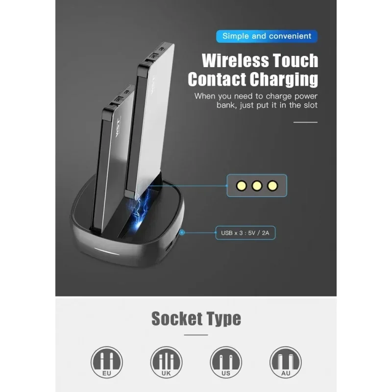 2025 Cute 8000mAh Power Bank – Portable Shared Charger for Rental Station, Restaurant & Personal Use