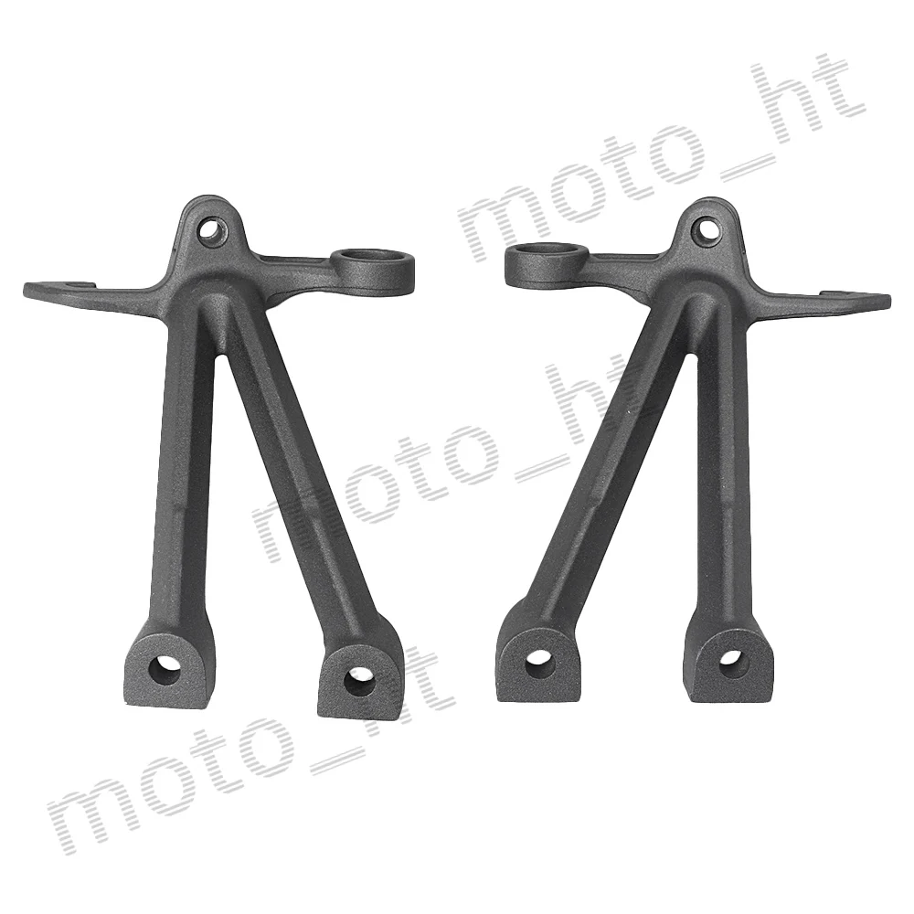 Aluminum Alloy Passenger Rear Foot Pegs Footrest Brackets for Suzuki GSXR1000 2007 2008 K7 Matte Black