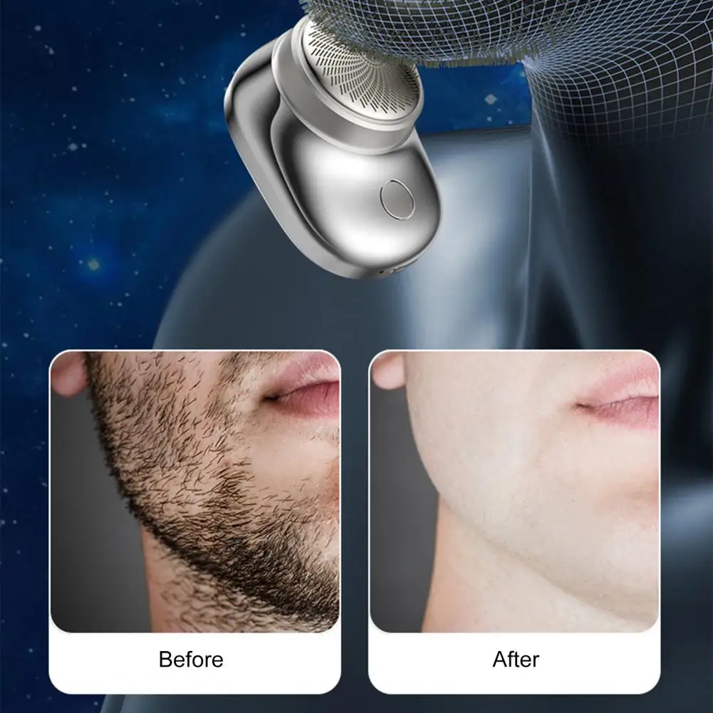 Travel Electric Razor Mini Electric Shaver High-speed 6-blade Mini Shaver Precise Painless Portable Electric Razor for Travel